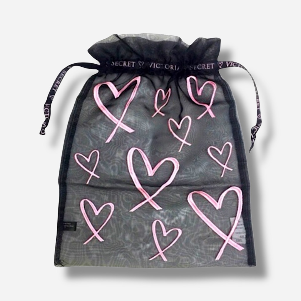 New Victoriaâs Secret Large Underwear Bag Black Mesh 14âX11.5â